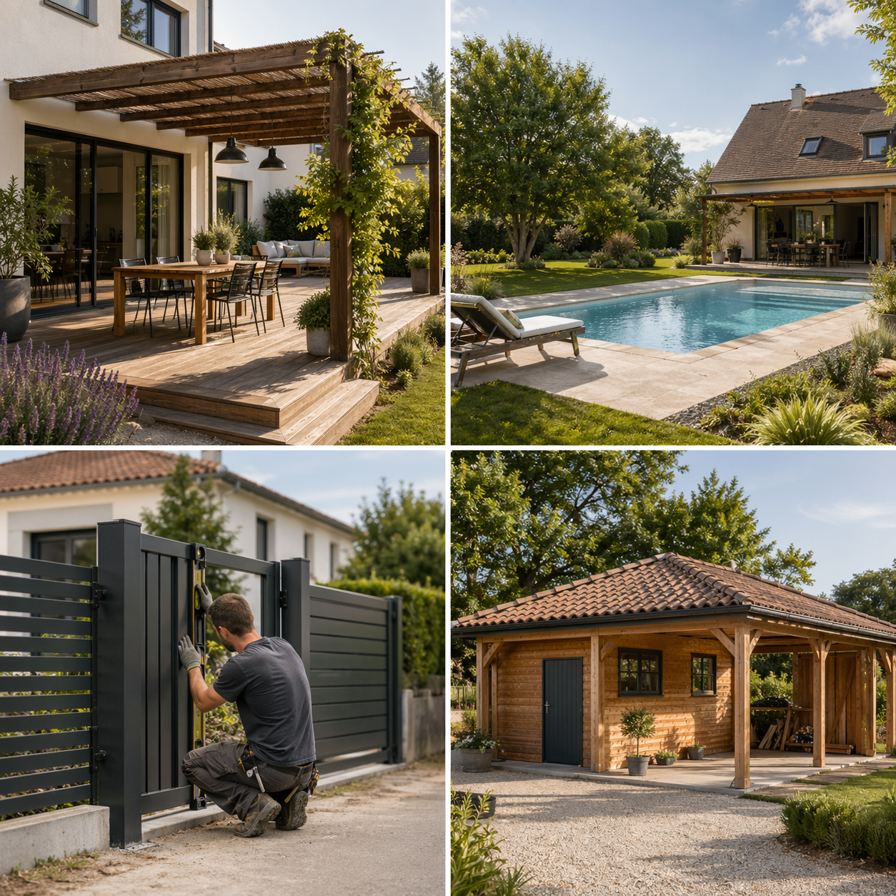 Clôture et portail pour Extérieurs et annexes