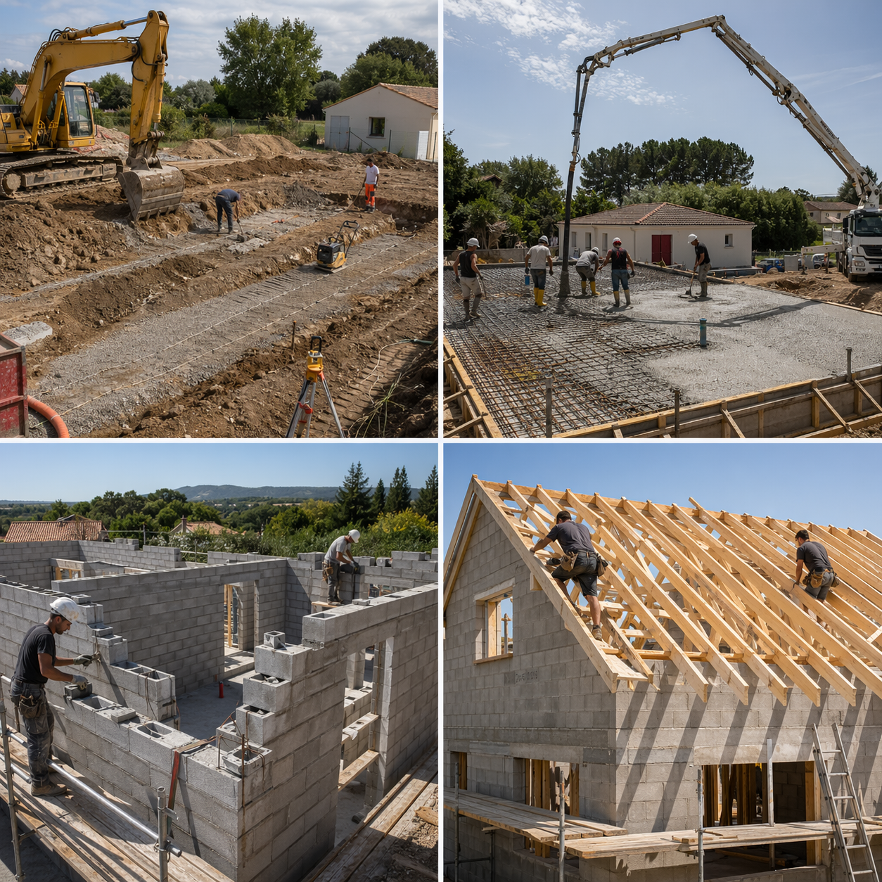 Élévation des murs pour Gros œuvre et structure